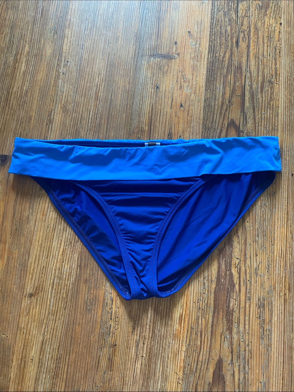 Tommy Bahama Fold-Over Bikini Bottom in Bright Blue and Royal Blue
